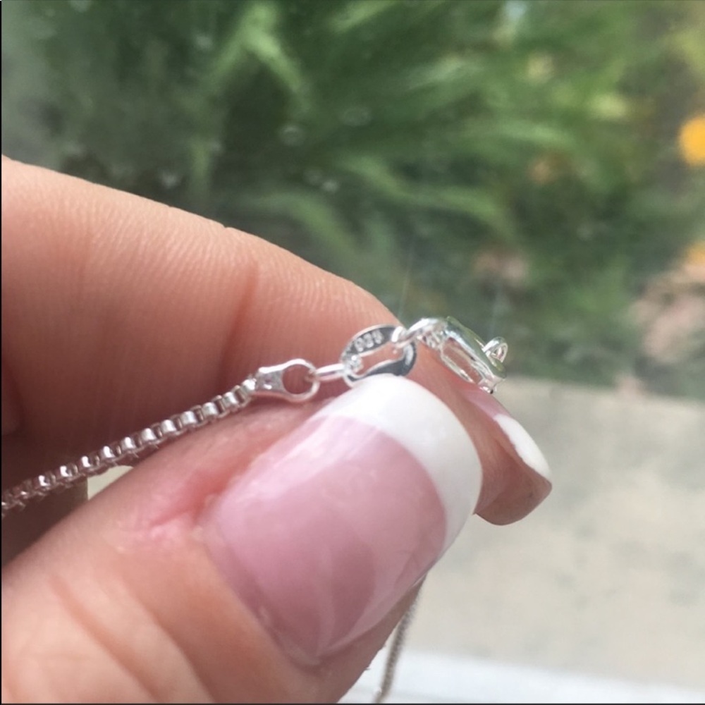 Beautiful 22” 925 silver box chain - Picture 3 of 4